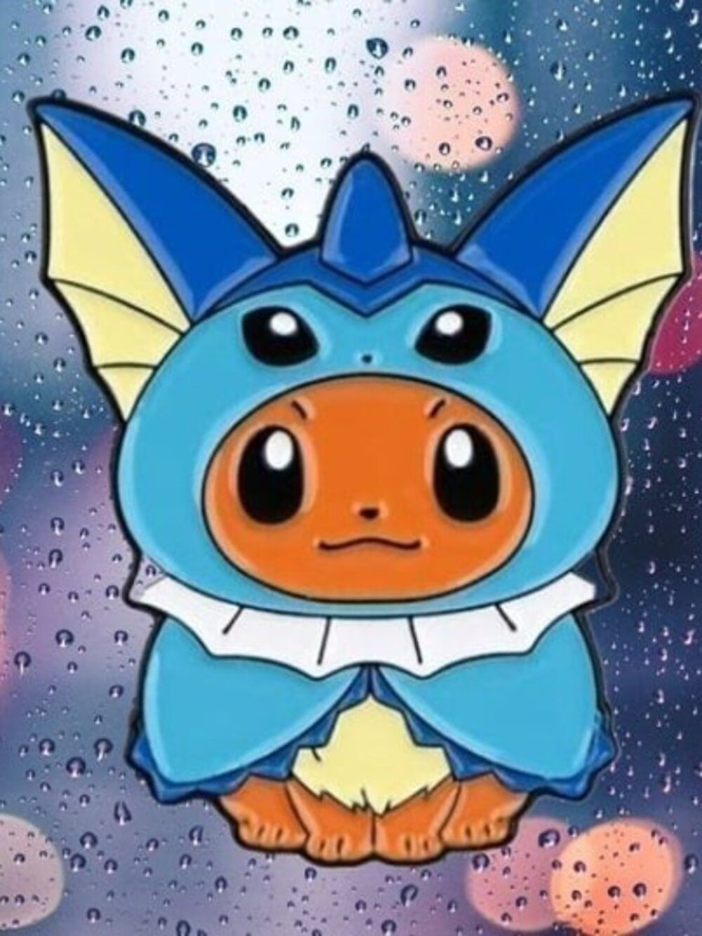 Pokemon Eevee Evolution Dress Up Poncho Vaporeon! Enamel Pin